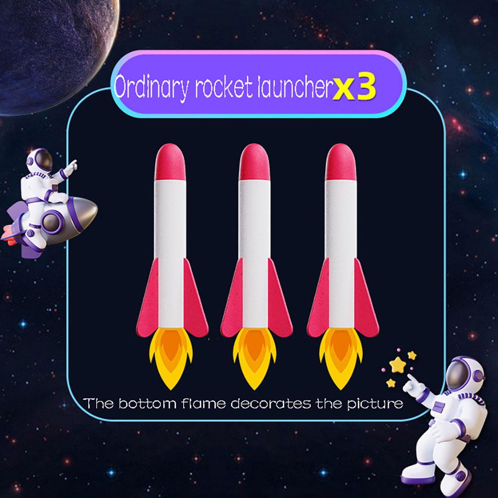 Childrens Air Rocket Foot Pump Launcher Flying Toys Game Set Jump Practice Hands- Judgment Ability Accessories Random