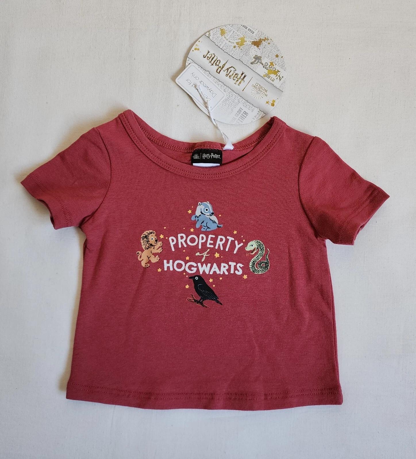 

Harry Potter Baby Maroon Hogwarts Printed Short Sleeve T Shirt Size 00 New XL