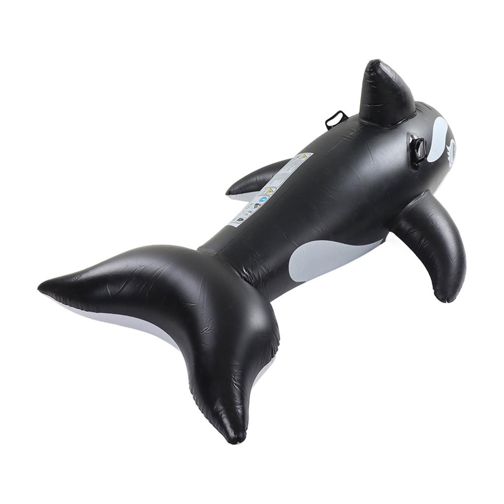 Big Whale Float PVC Quick Inflate Ergonomic Whale Inflatable Pool Float for Men Women