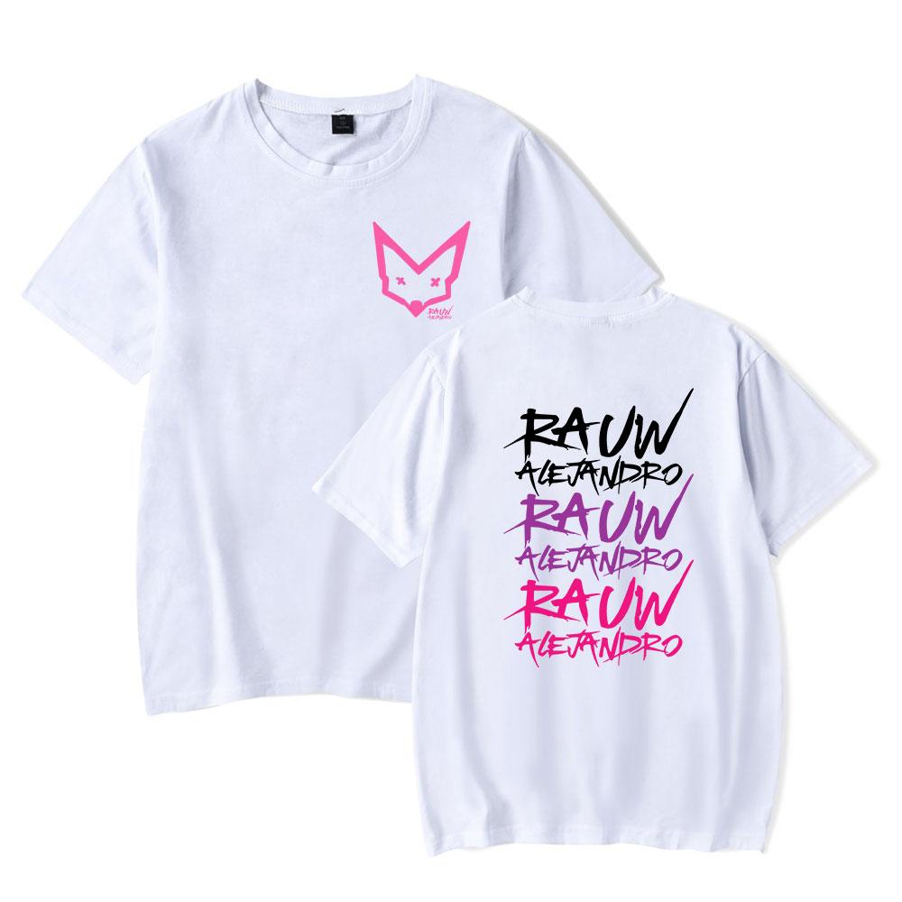 Rauw Alejandro T Shirts for Men Summer Clothing Fitness O Neck Man T-shirt for Male Oversized New Men T-shirts Tops
