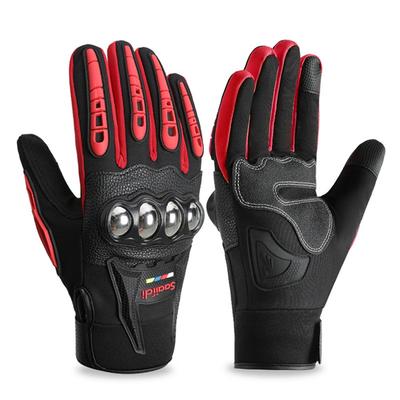 Winter Motorcycle Gloves Men's and Women's Touch Screen Locomotive Equipment Non-slip, Anti-drop, Anti-splashing, Outdoor Windproof Warm Gloves