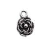 Simple Flower Charms Antique Alloy Pendants For Minimalist Floral Jewelry