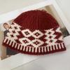 New Style Knitted Woolen Hat for Women with Large Head Circumference in Autumn and Winter Fashionable and Versatile Face Showing Small Cold Hat