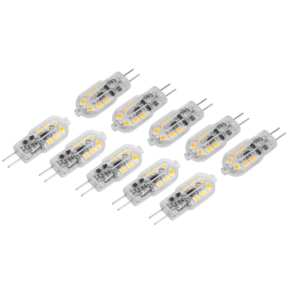 10PCS 12V G4 LED Bulbs 1.2W LED Light Bulb Durable G4 Bi-Pin Bulbs  Cabinet Lights