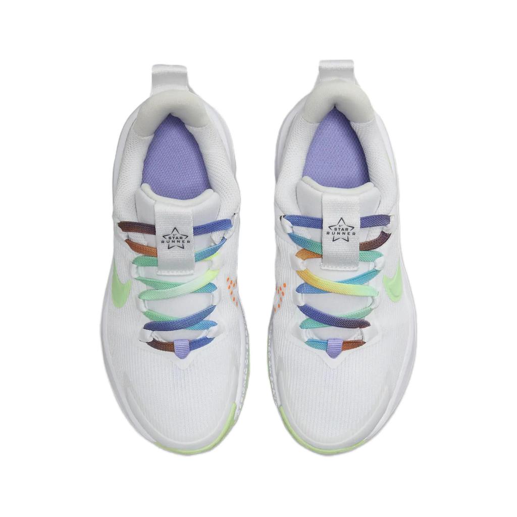 Nike Star Runner 4 Next Nature SE PS White/Photon Dust/Total Orange/Vapor Green Kids Sneakers FN4980-100