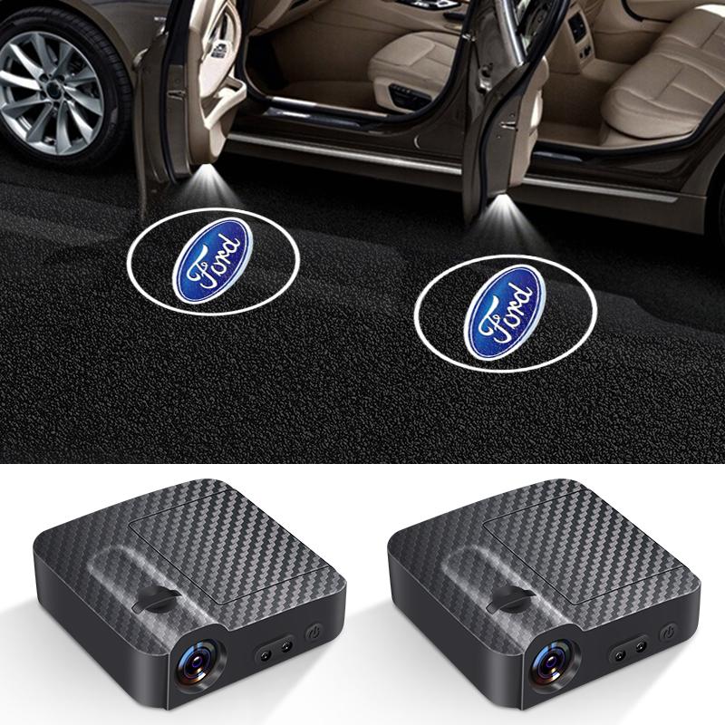 Car Emblem Wireless Courtesy Lamp Auto Door Welcome Light LED Projector For Ford Mondeo MK1 MK2 MK3 MK4 MK5