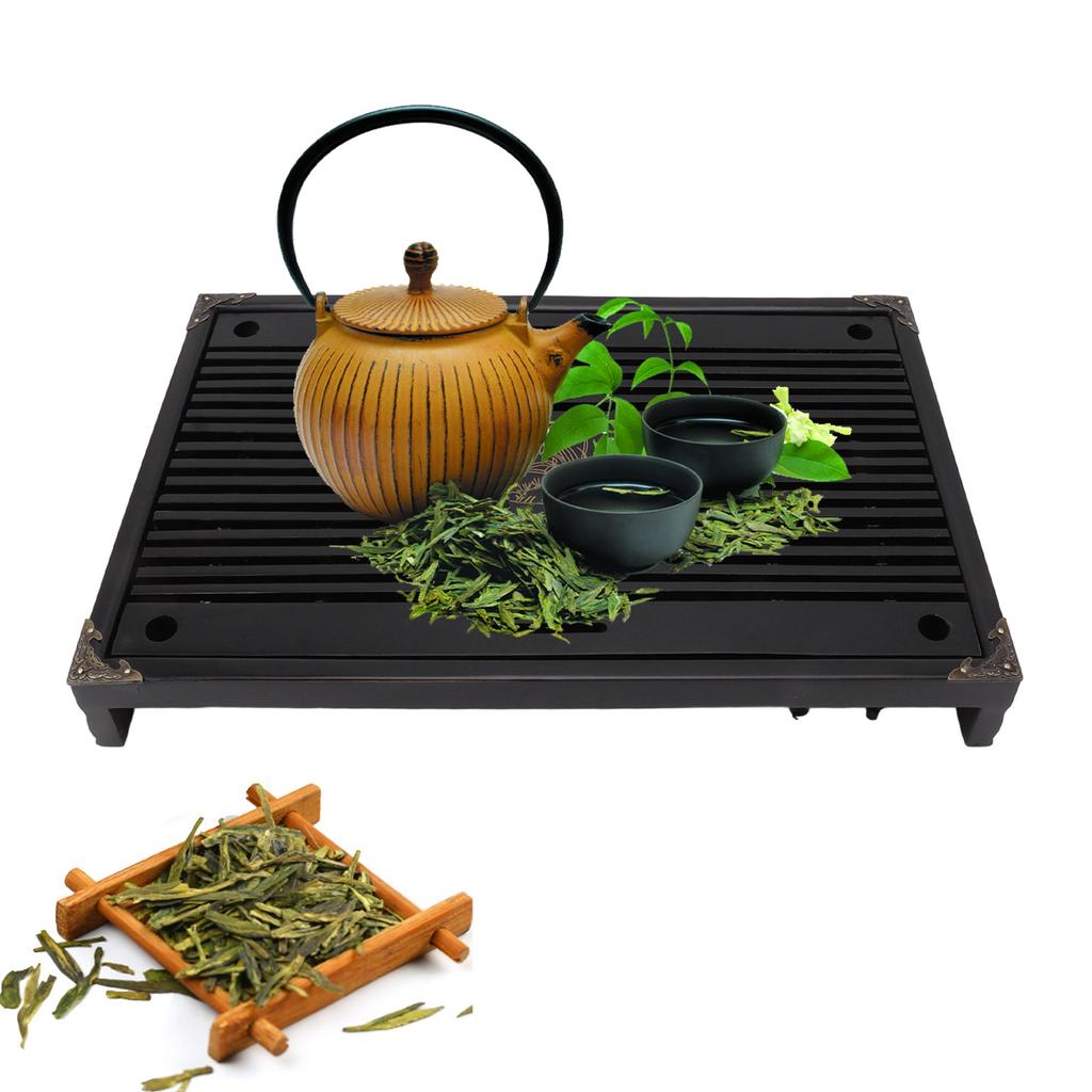 Gongfu Tea Tray Water Storage Drainage Home Decoration Ornament Serving Tray for