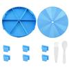 Polylactic Acid Round Sifting Tray for Beads Embroidery Quick Screening Tool Set User Friendly for Craft Projects