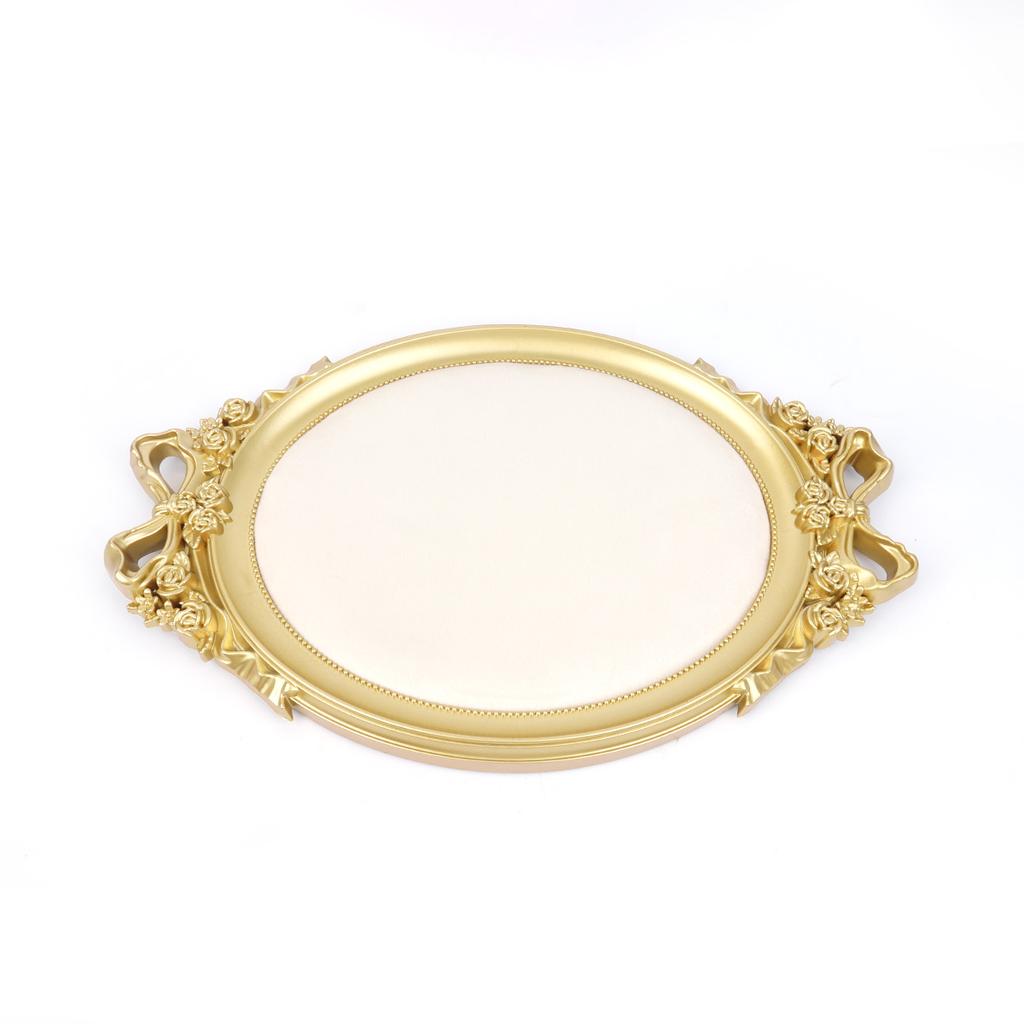 Vintage Velvet Jewelry Display Tray Ring Earrings Necklace Pendant Bracelet Storage Display Stand