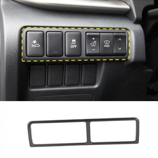 Black Steel Headlight Switch Control Frame For Mitsubishi Eclipse Cross 18-