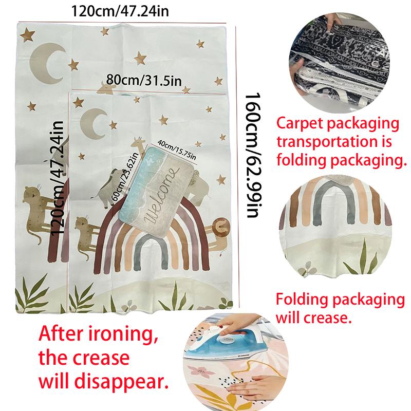 The Lion King Pattern 3D Kids Bedroom Bedside Carpet Non Slip Soft Floor Mat Sofa Coffee Table Rugs for Home Decor