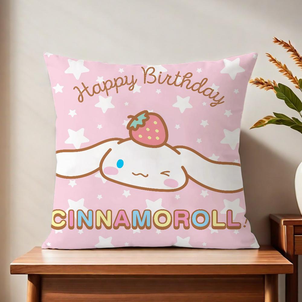 C-Cinnamoroll-L Cartoon Cushion Cover For Pillow Printing Sofa Decoration Home Car Room Coffee Shop Office Nordic Simplicity
