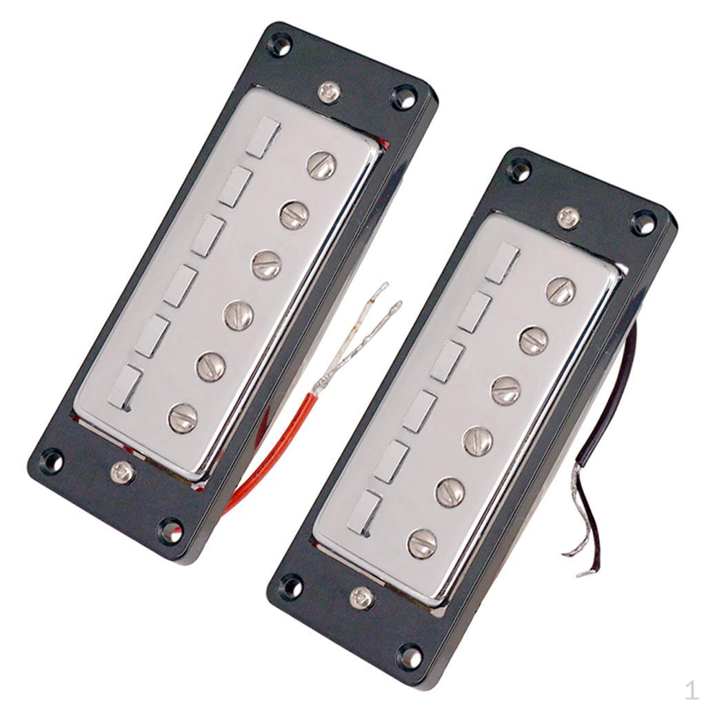 

Set of 2pcs Mini Pickups for Electric Bass Guitar Parts