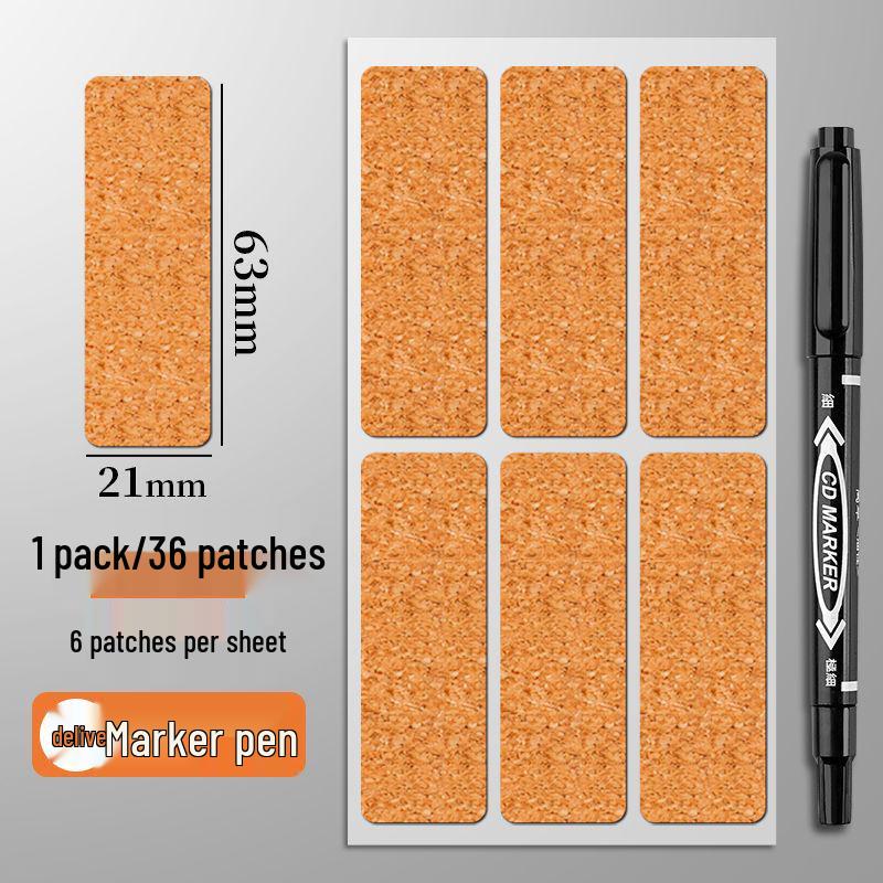 Waterproof Cork Label Stickers: No Residue, Oil-Proof, Self-Adhesive Kitchen Labels