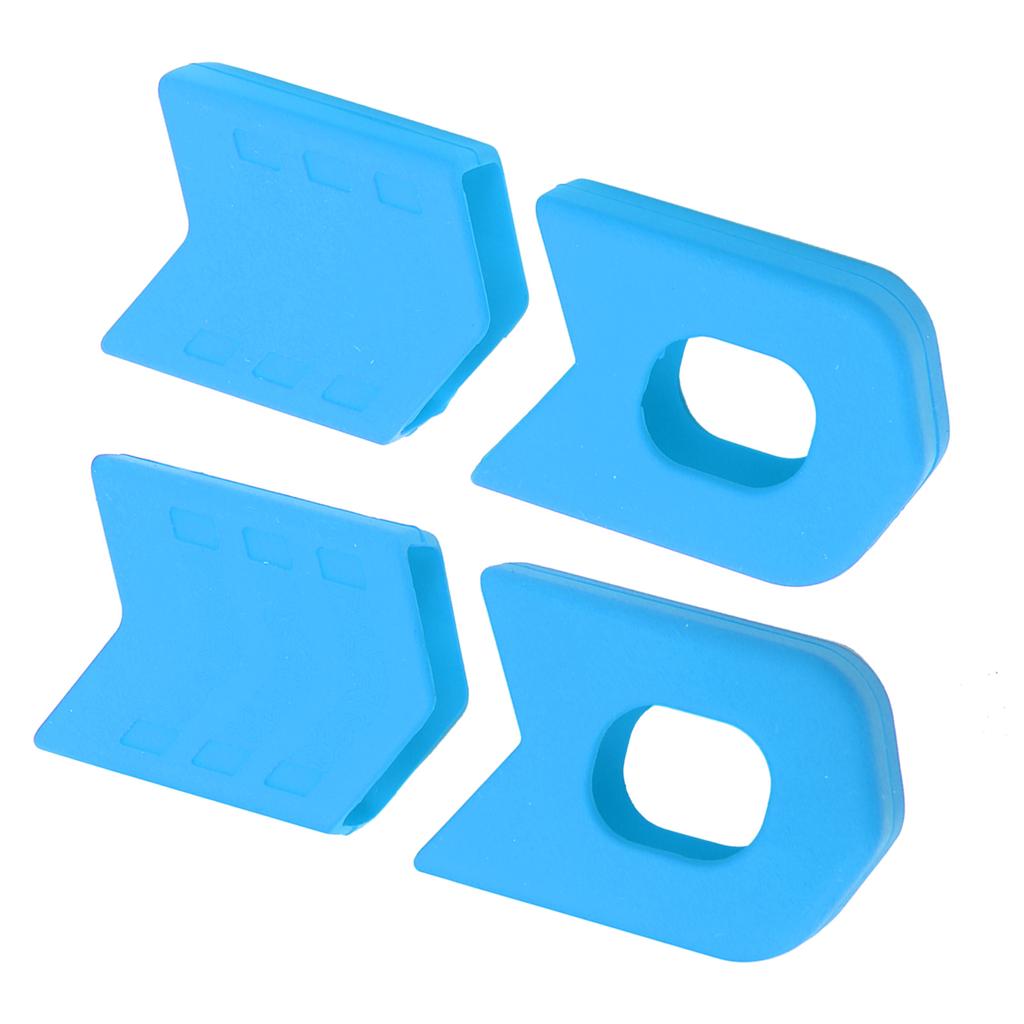 4 szt. Osłona ramienia korby roweru MTB Szosowego Nakładka na korbowód Osłona Silikonowe osłony korby Niebieski