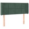 VidaXL Tête de Lit à LED Meuble de Chambre à Coucher Accessoire de Lit Simple Tête de Cadre de Lit Intérieur Vert Foncé 3123275
