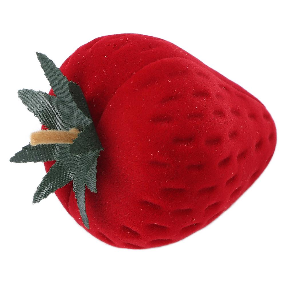 Red Strawberry Ring Box Personalized Jewelry Ring Gift Box for Proposal Engagement Wedding Gift