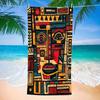 1 Stück 2D Flaches Ultrafeines Strandtuch, Weich, Leicht, Schnelltrocknend, Picasso Abstrakter Druck, Ideal Für Reisen, Picknick & Camping