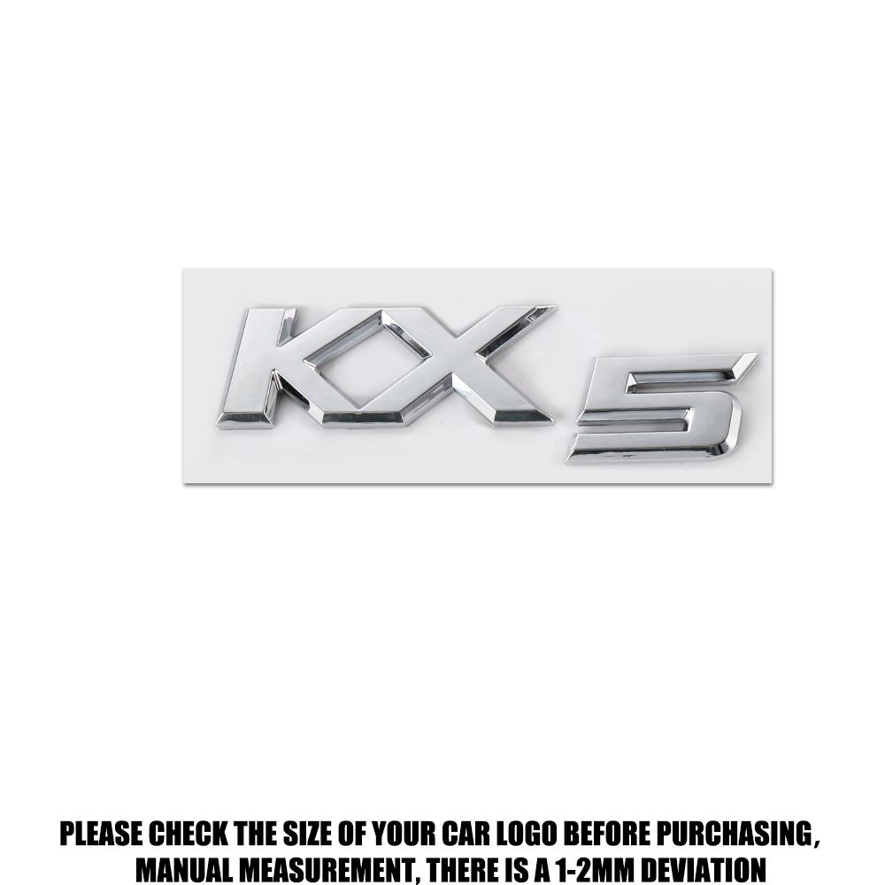 New Auto Exterior K3 K5 K4 KX5 Emblem Fender Rear Trunk Body Badge Sticker For Kia Forte Ceed Cerato RIO 2 3 4 Picanto Sportage HR8