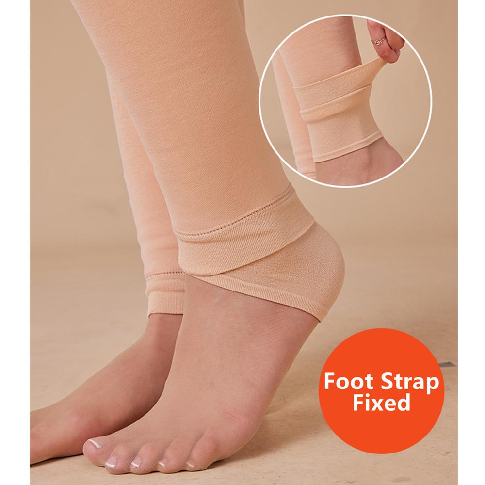 Dámské termální legíny s fleecovou podšívkou, Zimní teplé legíny s chodidly