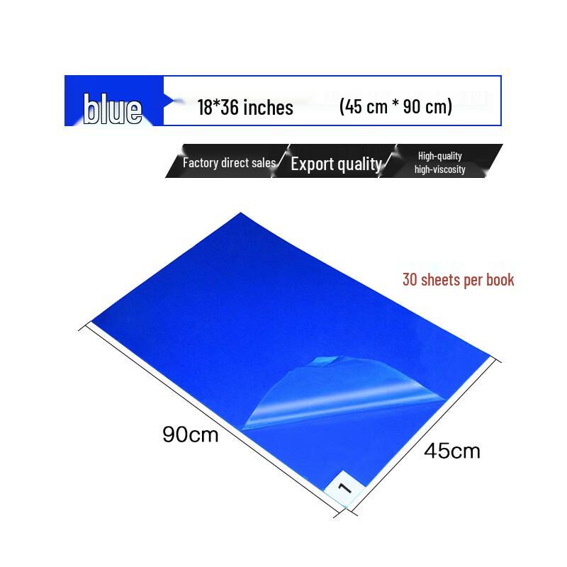 WK Cleanroom Tacky Dust Control Mat 45x90cm