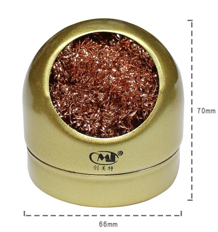 Cleaner Ball Cleaning Ball Desoldering Soldering Iron Mesh Filter Cleaning Nozzle Tip Copper Wire Metal Dross Box Clean Bal