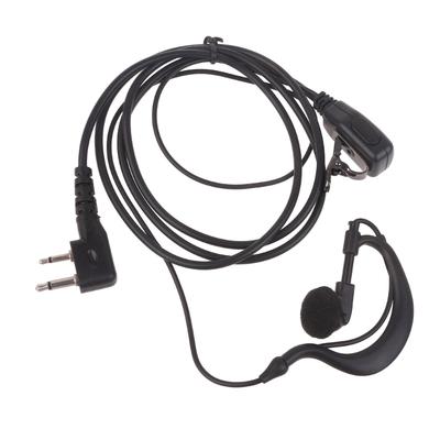 Durable 2 PIN Earhook Headset with Microphone Reliable Transmission & Ergonomic Design for ICV8 V80 V80E V82 V85 F4026