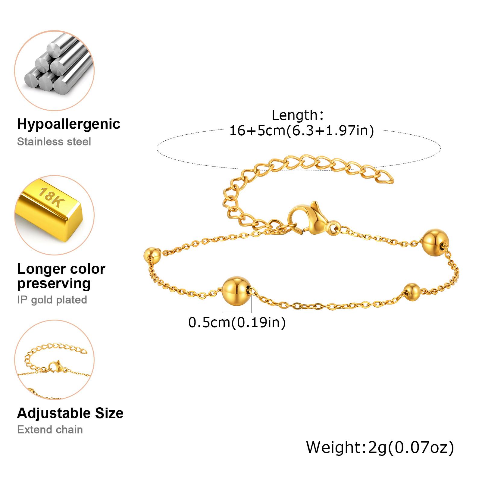 

Vnox Women s Pretty Stacked Bracelets, Unique Stainless Steel Paper Clip Chain Bracelet, Hand Jewelry Gifts to Lovers