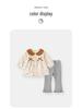 Spring & Autumn Style Infant & Toddler Long-Sleeve Pants Set: Fashionable Print, Two-Piece Outfit for Girls Aged 0-6 Years