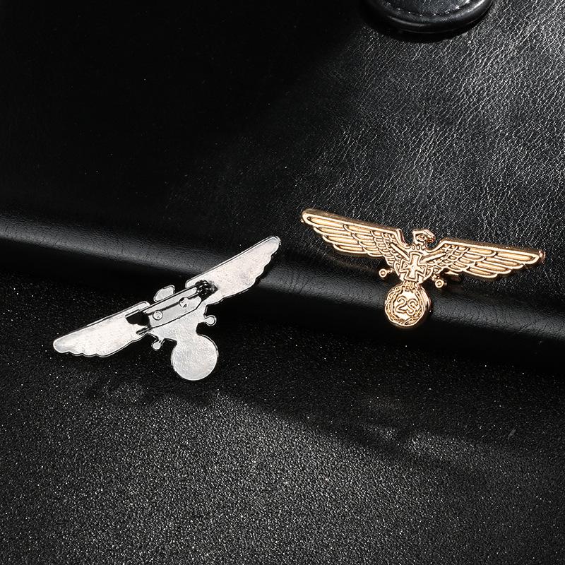 Vintage Personality Brooches: Trendy Metal Lapel Pins & British Fashion Medals