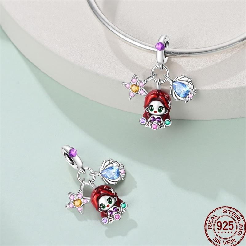 Copper Fashion Whale Guardian Wing Drunk Angel Charms Beads Fit Diy Bracelets For Women Birthday Fine Jewelry Gift