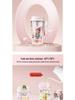 Star People Large Simple Lily Straw Water Cup - High Capacity Plastic Coffee Cup for Girls