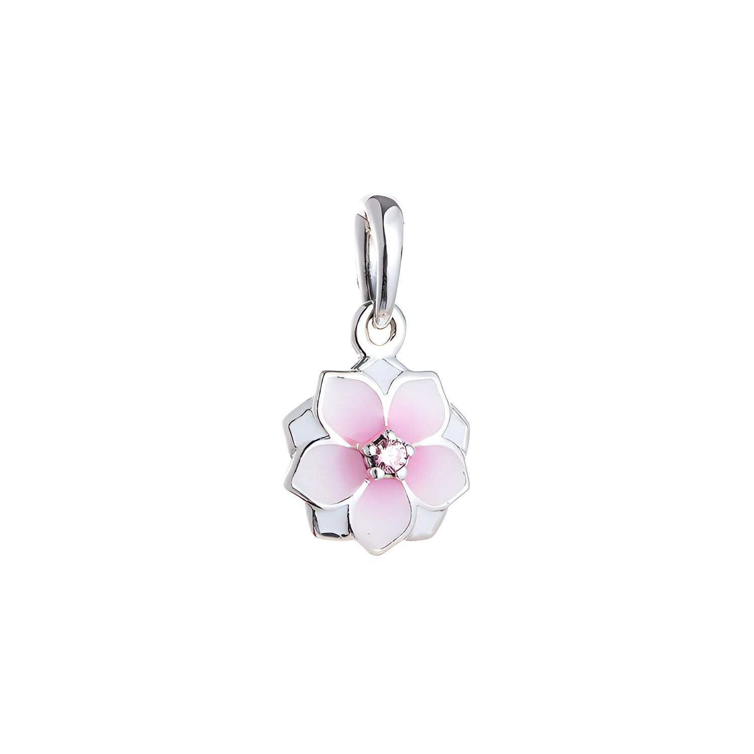 Pandora Magnolia Flower Bracelet Charm Pink Women bracelet 792086PCZ Pink