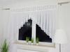 Curtain with openwork panel, white, 200cm