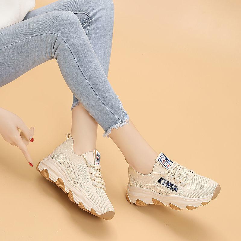 Sports Shoes Children's Foreign Trade Soft-soled Fly-woven Single Shoes Outdoor Travel Sports Running Shoes Versatile Casual Women's Shoes