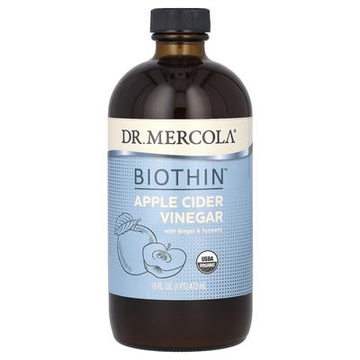 Biothin, z octem jabłkowym, imbirem i kurkumą, 16 fl oz (473 ml)