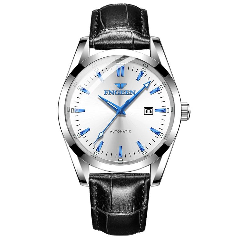 Neue Mode Blaues Licht Automatische Mechanische Uhren Business Herren Luxusuhr Lässige Kalender Armbanduhren Männliche Geschenke Uhren