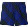 Checkered Knee Length Twill Swim Shorts 80831601