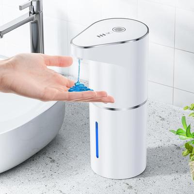 Dispensador de Jabón Automático, Sin Contacto para Pared Recargable Ajustable en 3 Velocidades Dispensador de Jabón Eléctrico 350ml con Sensor de Movimiento Infrarrojo para Baño