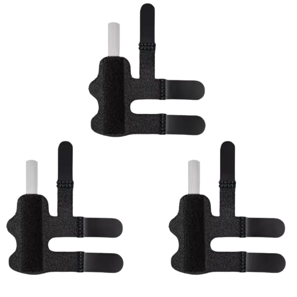 3Pcs Adjustable Finger Fixation Strap With Aluminum Strip Finger Fixing Band Straighten Brace Finger Splint Corrector Support