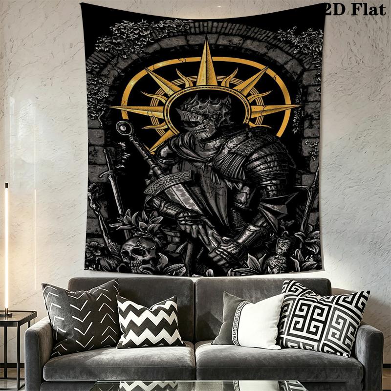 Dark Soul Wall Tapestry Aesthetic Wall Hanging Printed Fabric Blanket Decorative Tapestries for Bedroom Living Room Home Decor