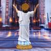 8,86 Zoll hohe Jesus-Statue Heilige Wiedergeburt Figur Harzskulptur Christliches Religiöses Geschenk Ostern Hauskapelle Dekoration D57B