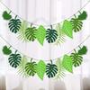 Summer Hawaii Theme Turtle Leaf Banners Jungle Safari Tropical Garland Flags for Wedding Birthday Baby Shower Party Decoration