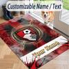 Custom Text Printed Rug Bournemouth Football Non Slip Floor Carpet For Home Room Decor