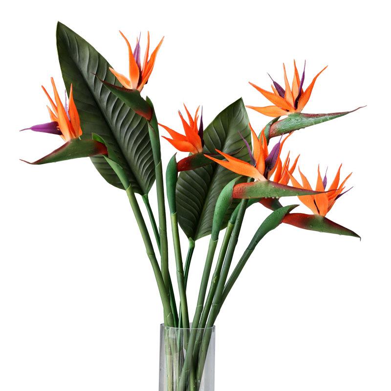 Large Artificial Rubber Bird of Paradise Flower for Home Decor & Wedding Photography