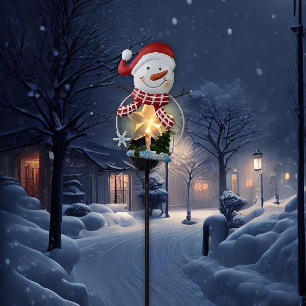 Festive Garden Lighting 31.5inch Santa Claus Decor Easy Installation Festive Holiday Decor Mini Christmas Tree