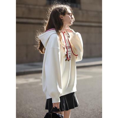 TonLion Damen Kapuzenpullover mit Hundeprint für Herbst 2025