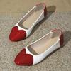 Fashion New Large Size Flat Sole Women Shoes Fashion Round Head Heart-shaped Comfort Soft Sole Casual Shoes for Women Zapatos De Mujer