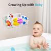 Easy to Clean Transparent Wall-Mounted Organizer No Drill Drain Holes Toy Storage Organizer Multi-Purpose Bath Toy Holder RV