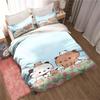 Bubu Dudu Cartoon Schattige Beer Kawaii Kerstcadeau Beddengoed Set Dekbedovertrek Kussensloop Beddengoed Set Beddengoed Laken Dekbed Maat